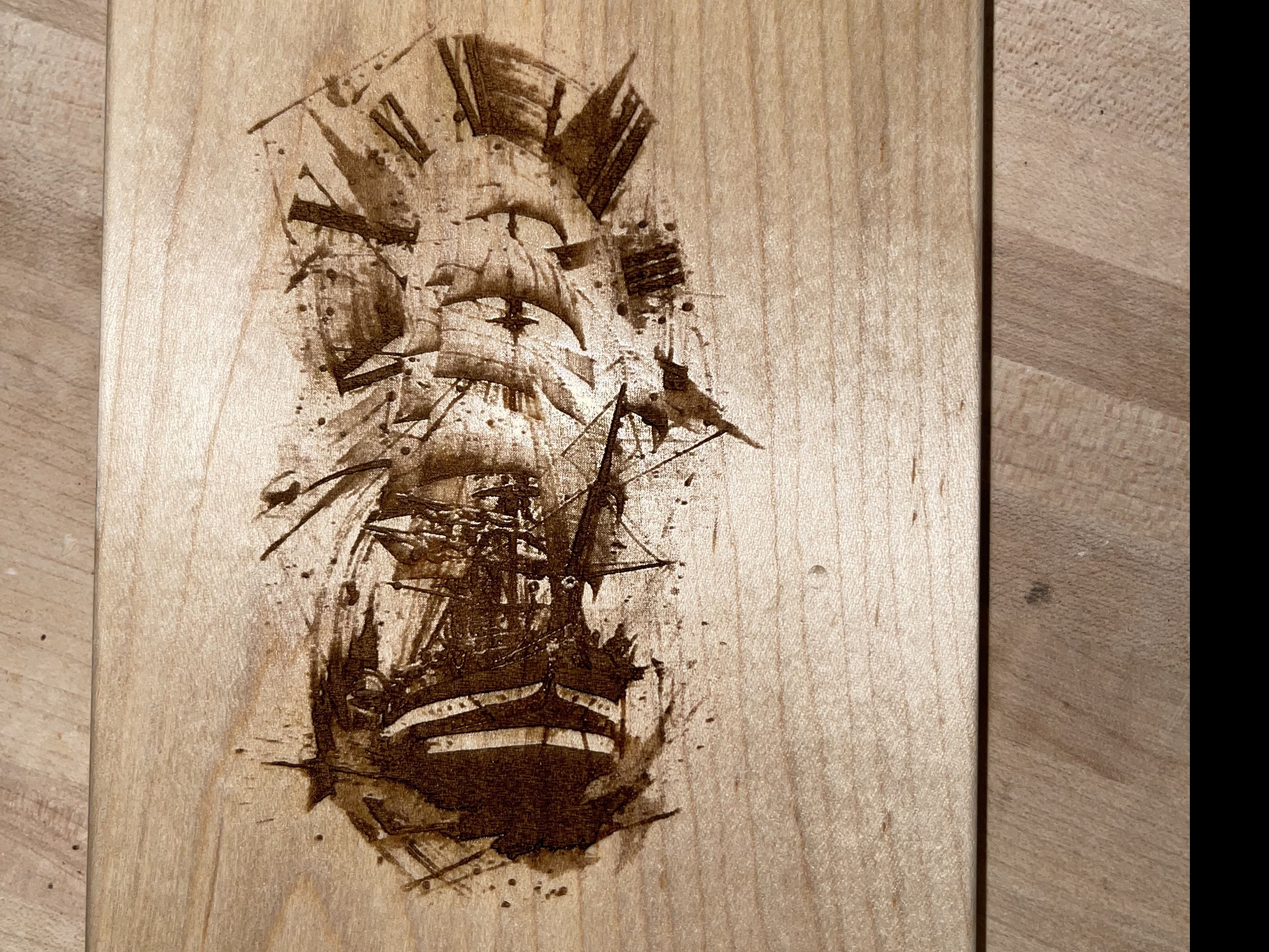 Custom Raw Maple Cutting Board